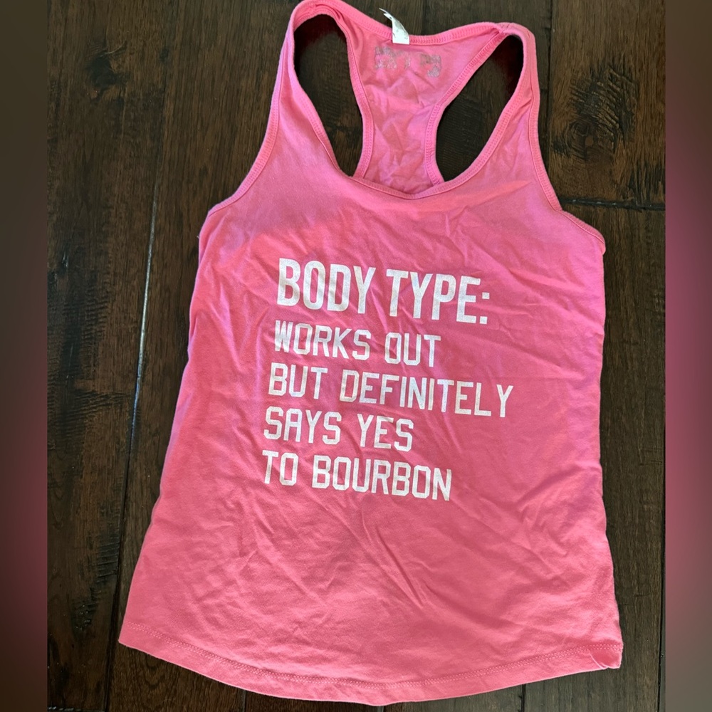 New WORKS OUT BUT DEFINITELY SAYS YES TO BOURBON Ideal by NextLevel tank - Large